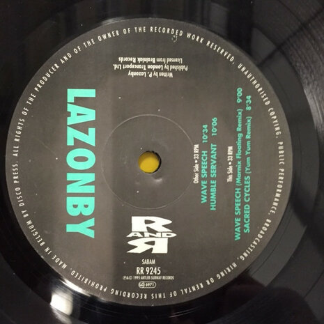 Pete Lazonby - Wave Speech (1995)