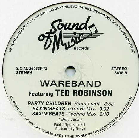 Wareband Featuring Tad Robinson - Party Children (1991)